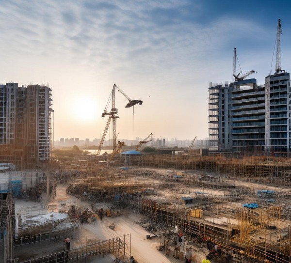 佛山和平商贸城，建设中，未来充满希望